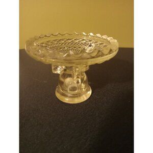 Vintage Clear Glass Taper Candle Holders – Set of 2 – 4.25" Tall